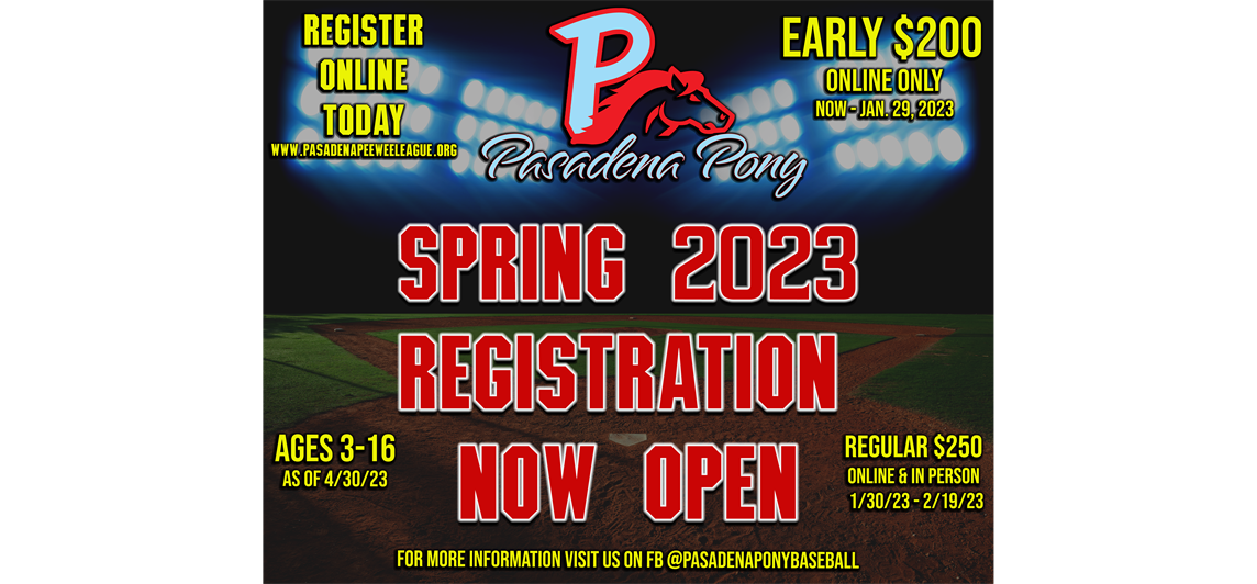 Spring 2023 Registration NOW OPEN